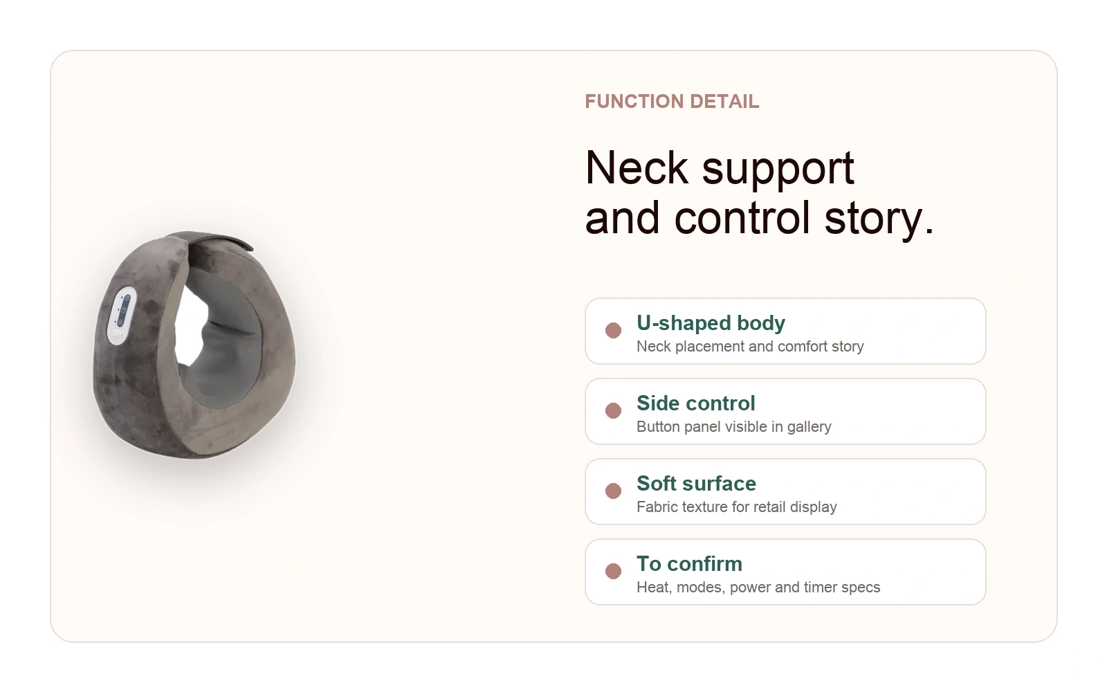 ZMN107 neck massager detail image 2 for wholesale buyers