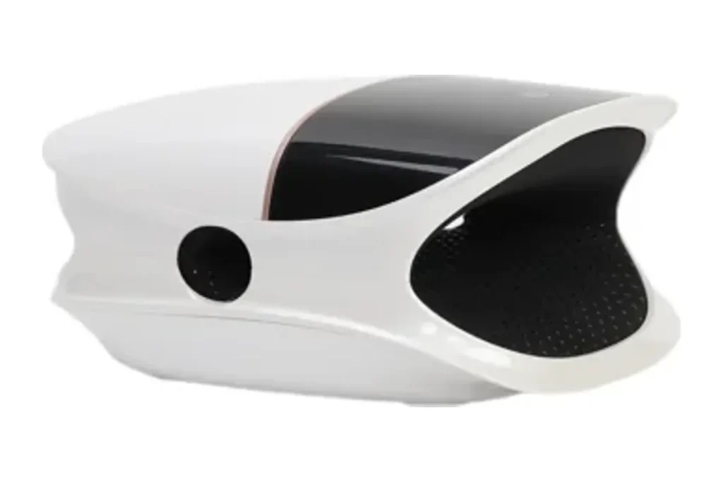 ZMH623 cordless hand massager open side view on white background